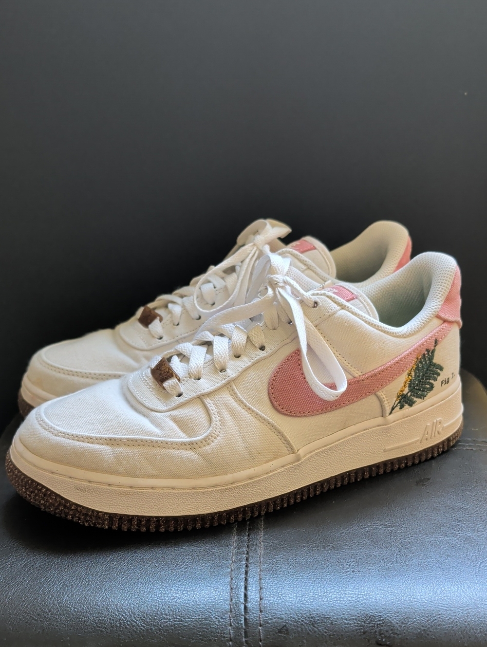 NIKE AIR FORCE 1 SE Catechu White Sienna Floral CZ0269-101 Womens size 8.5